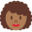 woman, medium-dark skin tone, curly hair